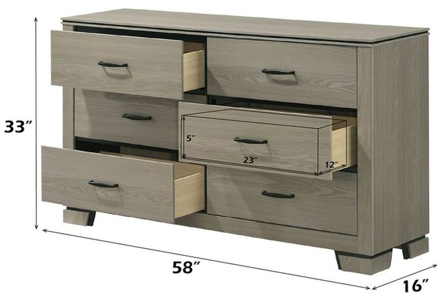 ACME Furniture Joanna Weathered Gray Dresser-3