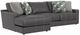 iAmerica Aurora Steel Leather Left Arm Chaise Sofa-3