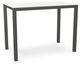 Amisco Customizable Harrison 36" White Glass Counter Table-0