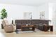 Flexsteel® Waterfall Walnut Brown Coffee Table with Casters-1