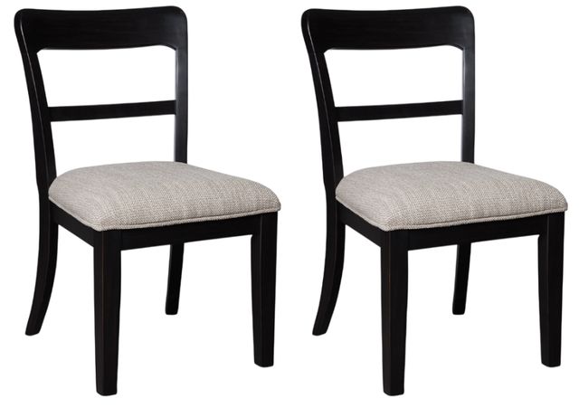 Signature Design by Ashley® Greddinton Black Upholstered Dining Side Chair-4