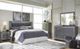 Signature Design by Ashley® Lodanna 4-Piece Gray California King/King Panel Headboard Bed Set-5