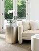 Caracole® End Quote Caracole Classic Ombre Warm Silver Leaf Side Table-2