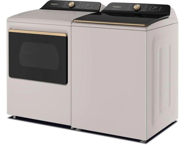 Whirlpool® Fresh Linen Top Load Washer & Gas Dryer Laundry Pair-3