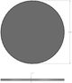 Amisco Customizable Gemma 42" Round Pub Table with 1" White Oak Veneer Top-1