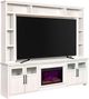 aspenhome® Finnegan White 98" Fireplace Console and Hutch-0