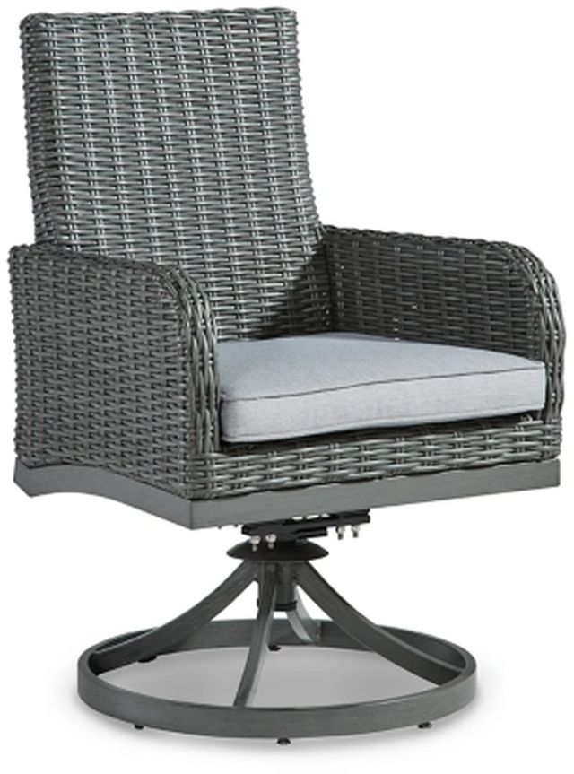 Signature Design by Ashley® Elite Park Gray Swivel Chair with Cushion-0