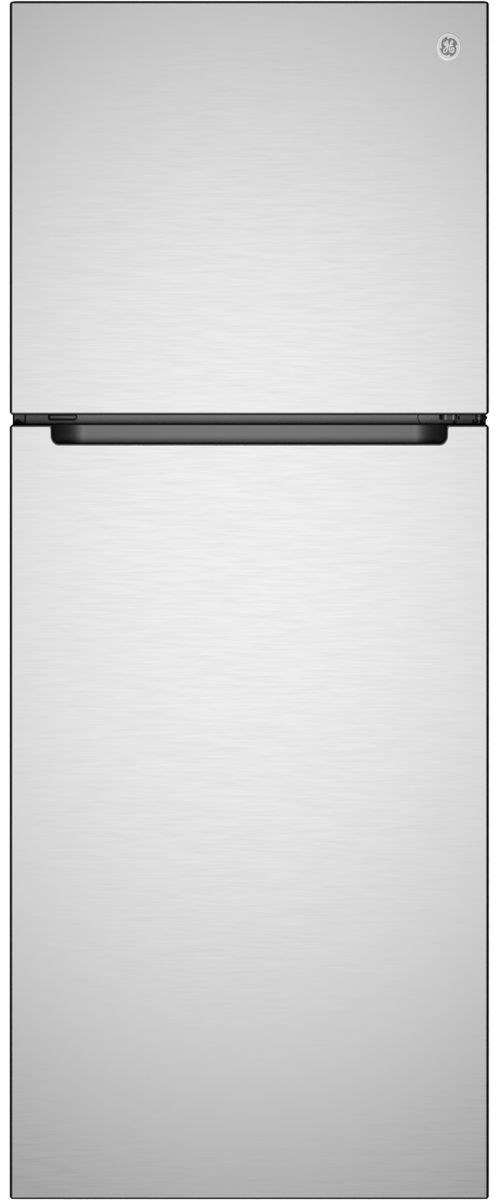GE® ENERGY STAR® 24" 11.9 Cu. Ft. Stainless Steel Counter Depth Top Freezer Refrigerator-0