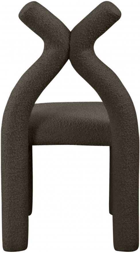 Meridian Furniture Xena Brown Upholstered Dining Side Chair-3
