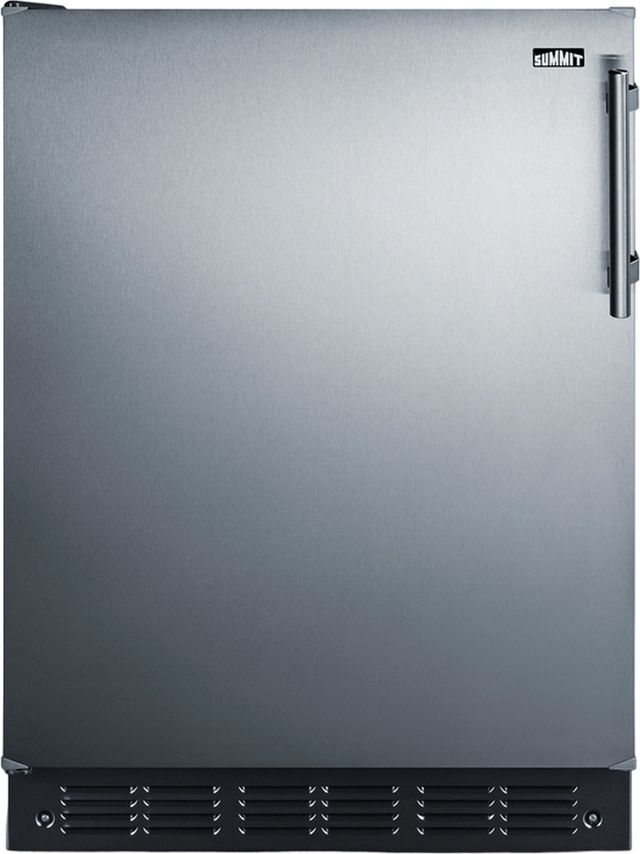 Summit® 5.5 Cu. Ft. Stainless Steel Under the Counter Refrigerator-0