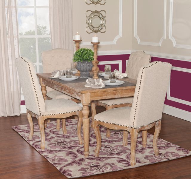 Linon Shiraz Avalon Light Natural Brown Dining Table-1