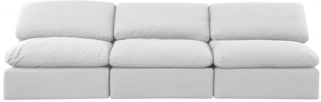 Meridian Furniture Indulge 3-Piece White Sofa-1