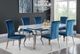Coaster® Carone White Glass Top 81" Dining Table with Chrome Legs-3