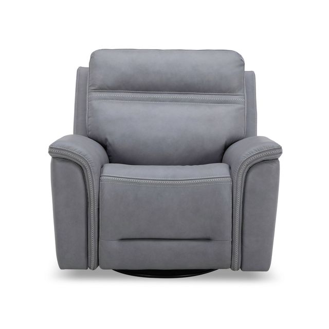 Liberty Cooper Blue Gray Leather Power Recliner-3