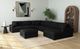 Elements International Arizona Steno Black Ottoman-1