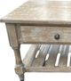 Elements International Brenner White Washed White Coffee Table-1