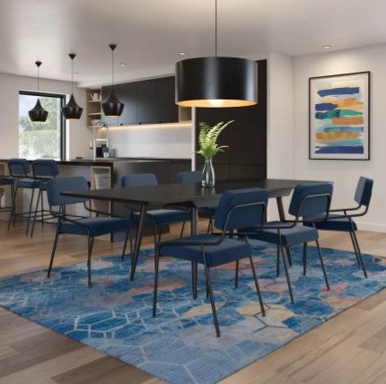 Amisco Customizable Richview 72" Dining Table with White Oak Veneer Top-4