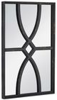 A & B Home 2-Piece Black Mirrors-0