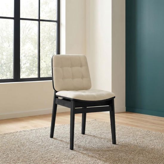 Coaster® Redbridge 2-Piece Black/Cream Dining Side Chair Set-1
