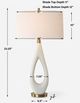 Uttermost® Promenade White Table Lamp-2