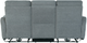 Mazin Furniture Edition Dove Grey Power Reclining Sofa-1