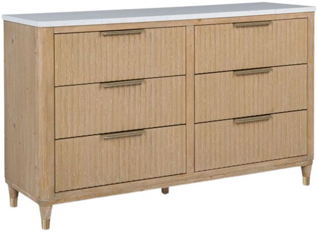 Crown Mark Kara Cerused Natural Dresser-0