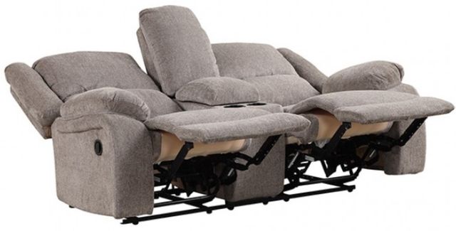 Furniture of America® Cosimo Mocha Manual Reclining Loveseat-1