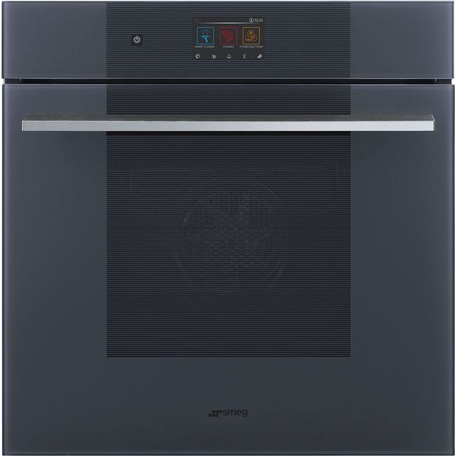 Smeg 24" Neptune Gray Single Electric Wall Oven-0