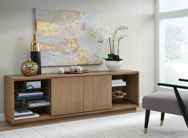 Modus Furniture One Bisque 84" TV Console-1