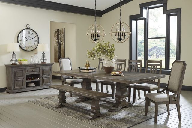 Signature Design by Ashley® Wyndahl Rustic Brown Dining Bench-3