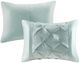 Olliix by Madison Park Laurel 7 Piece Seafoam King Tufted Comforter Set-1
