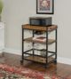 Linon Austin Walnut Kitchen Cart-4