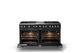 Viking® 5 Series 60" Onyx Pro Style Dual Fuel (NG) Range with Polished Chrome Trim-1