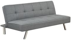 Milton Greens Stars Gray Tufted Futon Bed with Metal Leg