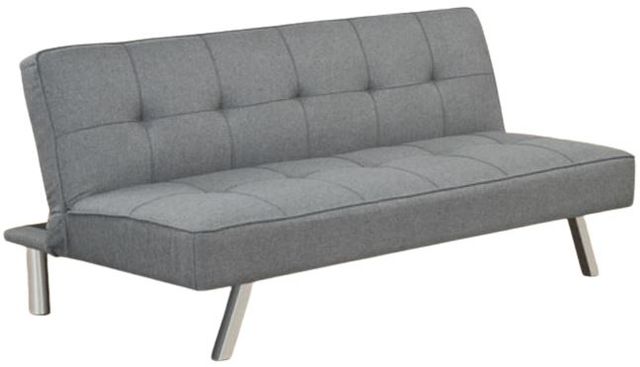 Milton Greens Stars Gray Tufted Futon Bed with Metal Leg-0