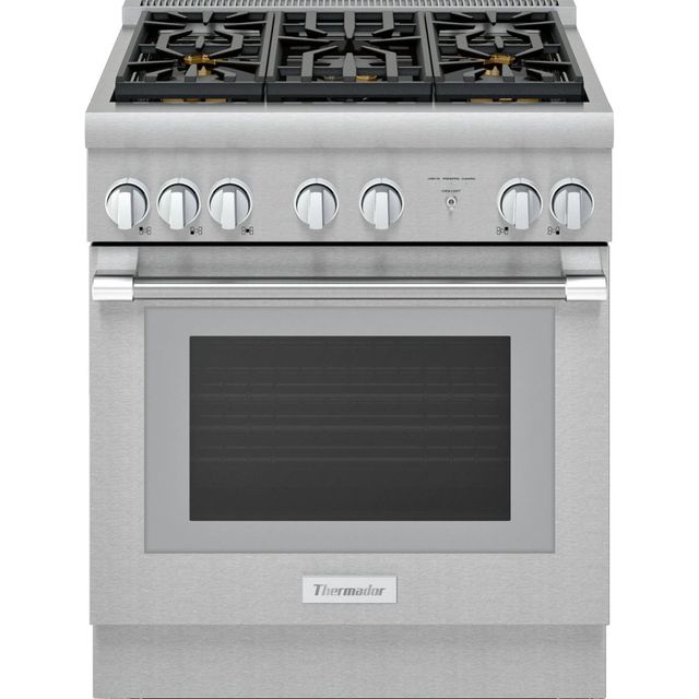 Thermador® Pro Harmony® 30" Stainless Steel Free Pro Style Dual Fuel Range-0