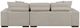 Homelegance® Raife 3-Piece Taupe Sleeper Sectional with Right Chaise and Ottoman-4