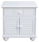 Cottage Creek Furniture Beachfront White Nightstand-1