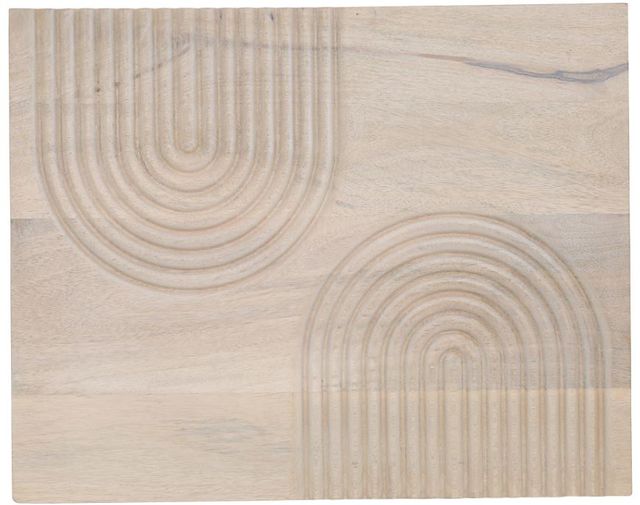 Moe's Home Collection Passages White Washed Carved Wood Wall Art-2