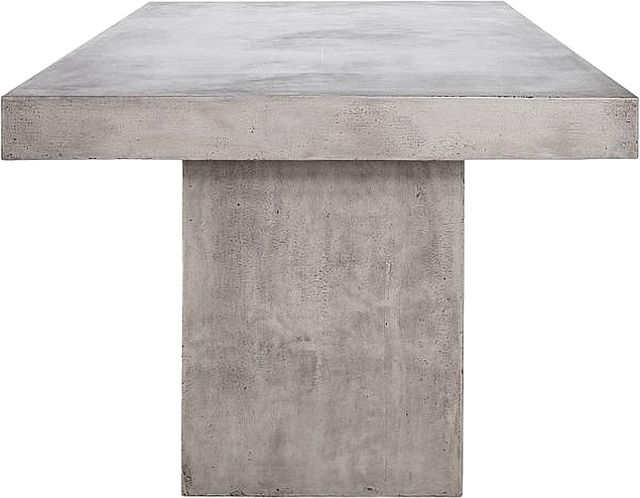 Moe's Home Collection Antonius Dark Grey Fiberstone Outdoor Rectangular Dining Table-2
