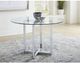 Modus Furniture Amalfi Glass Top Round Counter Table with Chrome Base-1
