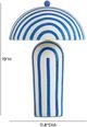 TOV Furniture Maiori Blue Striped Table Lamp-1