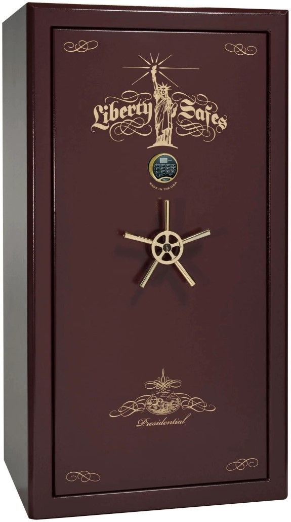 Liberty Safe Presidential Burgundy Marble 40 Electronic Lock Gun Safe-0