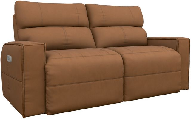 La-Z-Boy® Maddox Camel Leather Power Reclining 2-Seat Sofa with Headrest and Lumbar