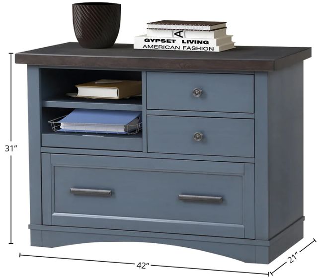 Parker House® Americana Modern Denim Functional File with Power Center-2