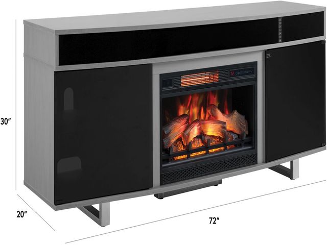 ClassicFlame® Enterprise Imperial Gray 72" TV Stand-2