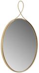 TOV Furniture Ravina Braided Brass Round Wall Mirror-3