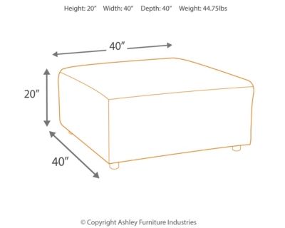 Signature Design by Ashley® Jayceon Steel Oversized Accent Ottoman-3