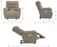 La-Z-Boy® Joshua Twilight Power Wall Recliner with Headrest and Lumbar-2