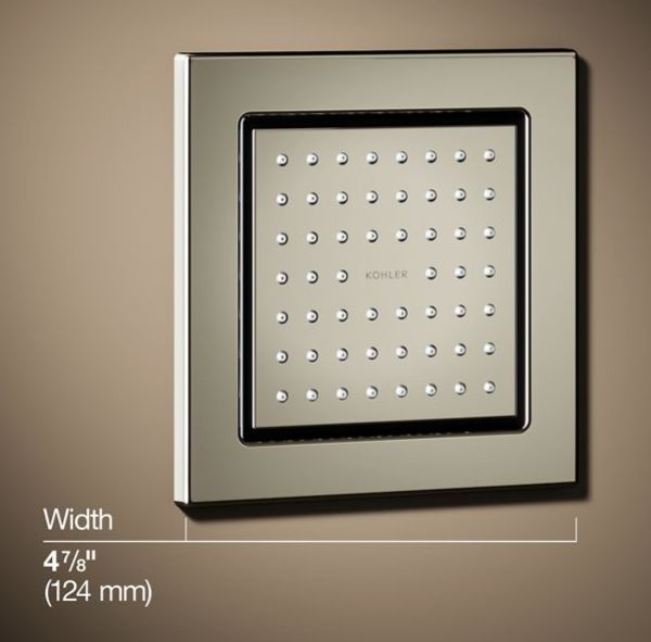 KOHLER® WaterTile® Vibrant Polished Nickel 2.5 GPM Square 54-Nozzle Single-Function Body Spray-2